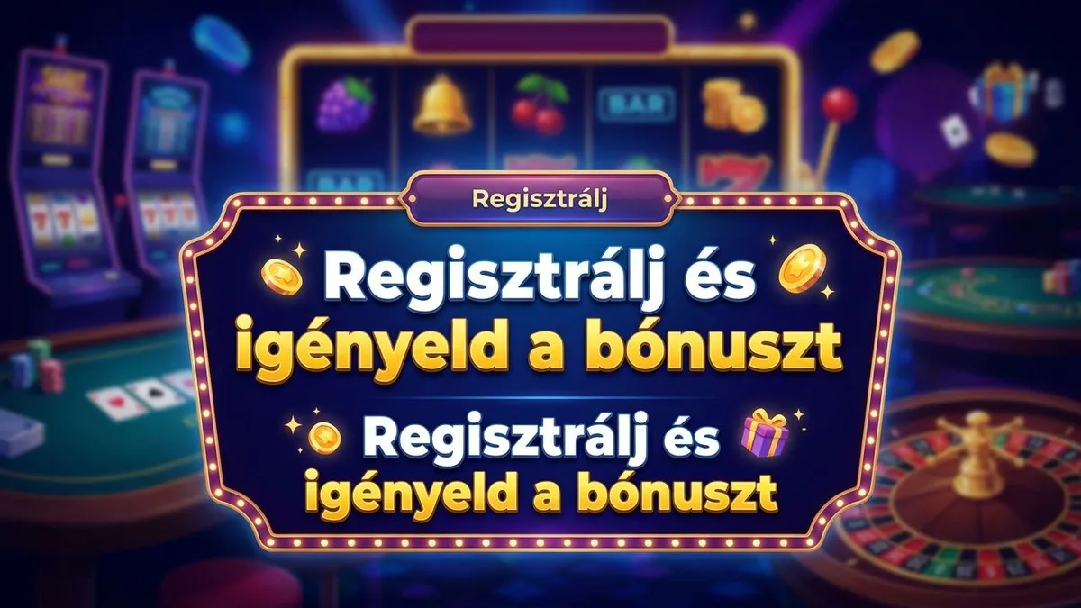 Regisztráció bónusszal
